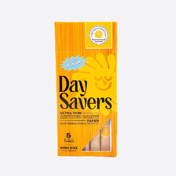 DaySavers 1 Gram King Size Pre Rolled Tubes w/Wood Tips 5/pk *ATX Only / No Flavor